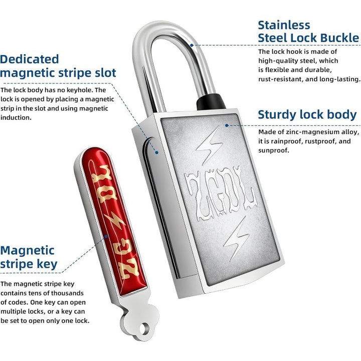 No Keyhole Magnetic Padlock – Newshopllox