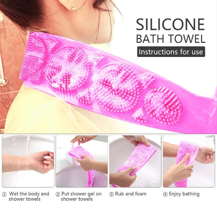Hygienic Silicone Back Scrub – Newshopllox